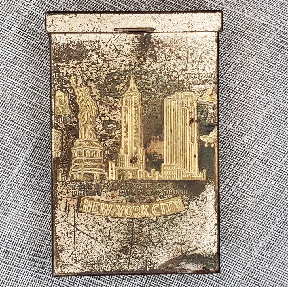 Vintage New York Tin Can